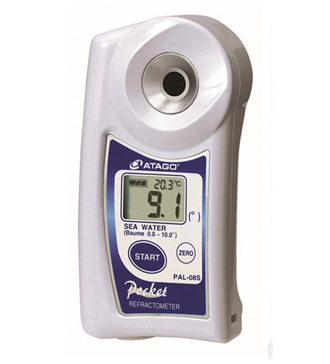 ATAGO(愛拓)便攜式數(shù)顯海水折射計(jì)/海水鹽度計(jì)/鹽水濃度計(jì)PAL-106S 氯化鈉Nacl濃度計(jì)(g/100ml)
