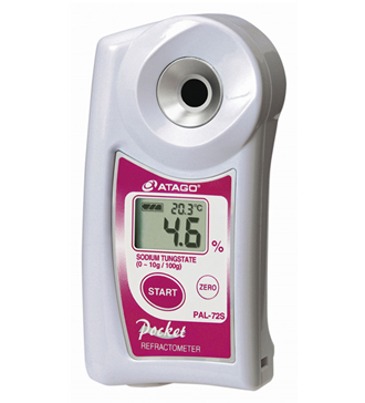 ATAGO(愛拓)便攜式數(shù)顯鎢酸鈉折射計/鎢酸鈉濃度計 PAL-72S