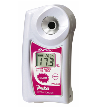 ATAGO(愛拓)便攜式數(shù)顯折射儀 PAL-58S 硫酸鈉濃度計(jì)